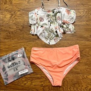 High waisted swim suit